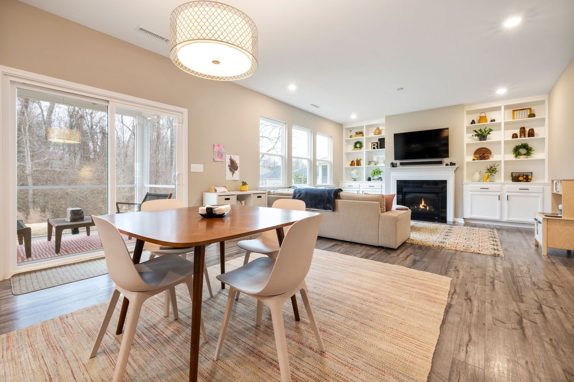 Spacious modern home interior featuring a dining area and cozy living room — the kind of home worth protecting.